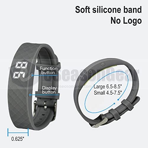 eSeasongear VB80 Vibrating Alarm Watch, Silent Vibration Shake Wake ADHD Medication Reminder (Black-Large) - The Gadget Collective