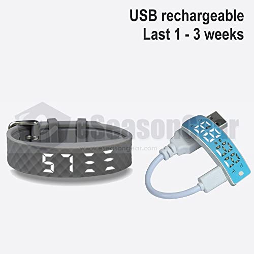 eSeasongear VB80 Vibrating Alarm Watch, Silent Vibration Shake Wake ADHD Medication Reminder (Black-Large) - The Gadget Collective