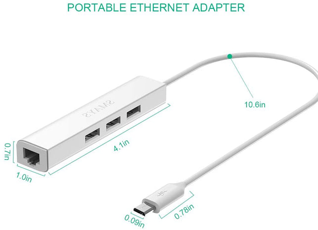 Ethernet Adapter for TV Stick 4K Cube, Google Chromecast and Micro USB OTG Cable HUB with Power - The Gadget Collective