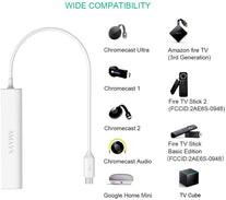 Ethernet Adapter for TV Stick 4K Cube, Google Chromecast and Micro USB OTG Cable HUB with Power - The Gadget Collective