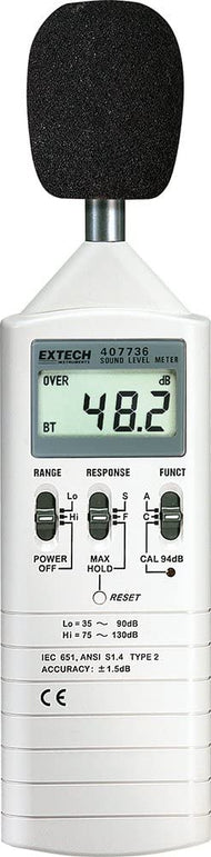 Extech 407730 Digital Sound Level Meter 40-130dB - The Gadget Collective