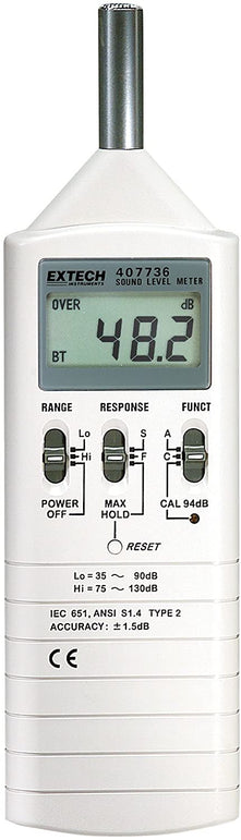 Extech 407730 Digital Sound Level Meter 40-130dB - The Gadget Collective