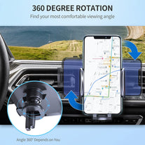 FBB Phone Mount for Car, [ Off-Road Level Suction Cup Protection ] 3In1 Long Arm Suction Cup Holder Universal Cell Phone Holder Mount Dashboard Windshield Vent Compatible with All Smartphones - The Gadget Collective