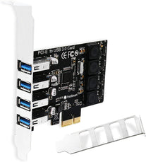 Febsmart PCIE 4-Ports Superspeed 5Gbps USB 3.0 Expansion Card for Windows 11, 10, 8.X, 7, Vista, XP Desktop Pcs, Built in Febsmart Self-Powered Technology, No Need Additional Power Supply (Fs-U4L-Pro) - The Gadget Collective