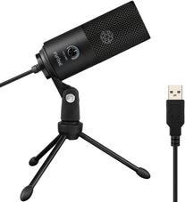FIFINE USB Microphone, Metal Condenser Recording Microphone for Laptop MAC or Windows Cardioid Studio Recording Vocals, Voice Overs,Streaming Broadcast and Youtube Videos-K669B - The Gadget Collective