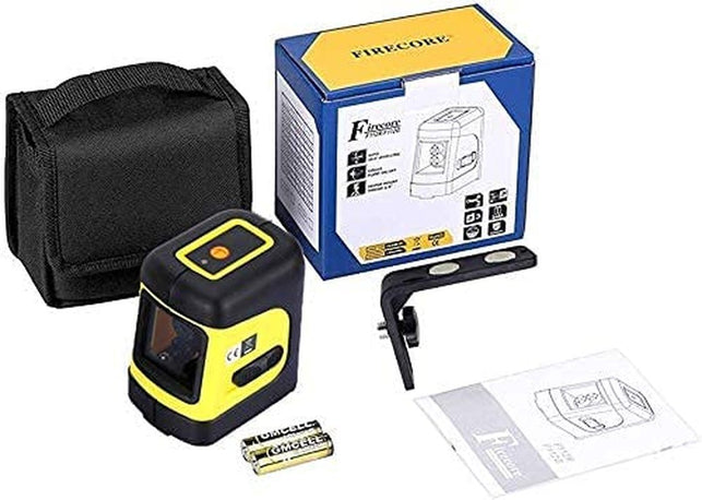 Firecore Self-Leveling Horizontal/Vertical Cross-Line Laser Level with Magnetic Bracket（F112R） - The Gadget Collective