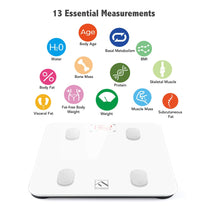 FITINDEX Bluetooth Body Fat Scale, Smart Wireless Digital Bathroom Weight Scale Body Composition Monitor Health Analyzer with Smartphone - The Gadget Collective