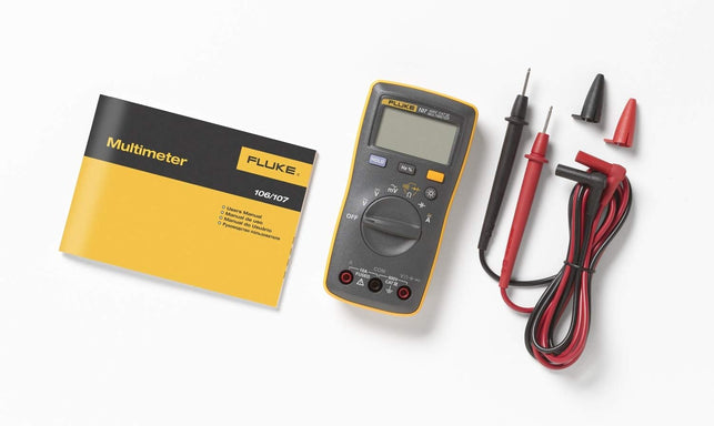 Fluke 107 AC/DC Current Handheld Digital Multimeter by Fluke, Gray - The Gadget Collective