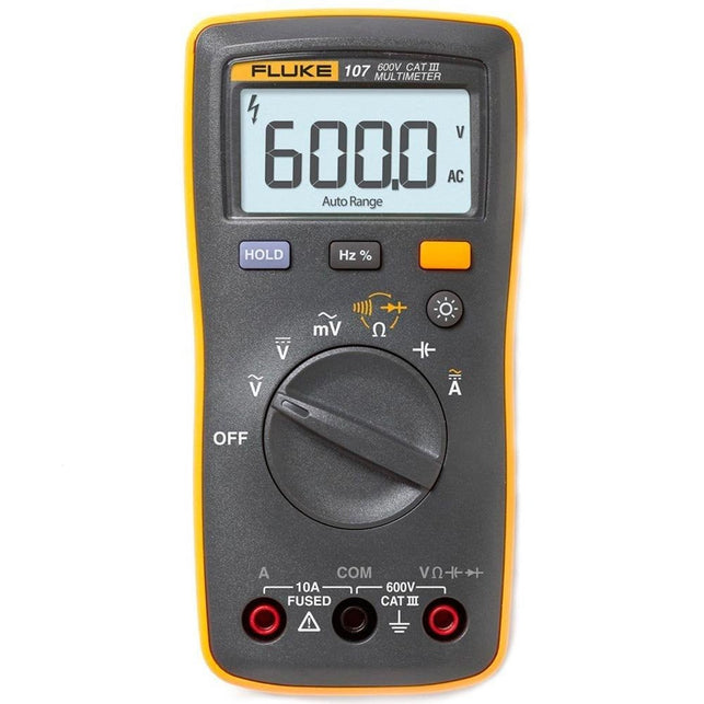 Fluke 107 AC/DC Current Handheld Digital Multimeter by Fluke, Gray - The Gadget Collective