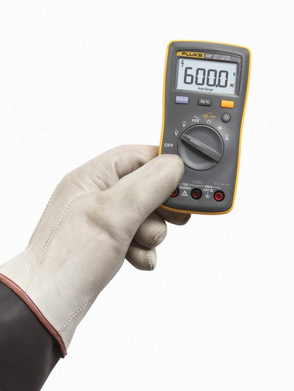 Fluke 107 AC/DC Current Handheld Digital Multimeter by Fluke, Gray - The Gadget Collective