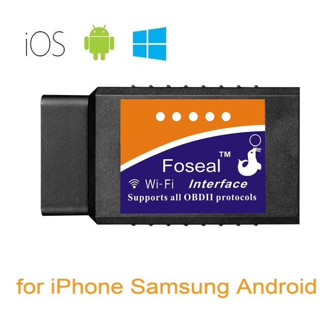 Foseal Car WIFI OBD 2 OBD2 OBDII Scan Tool Scanner Adapter Diagnostic - The Gadget Collective