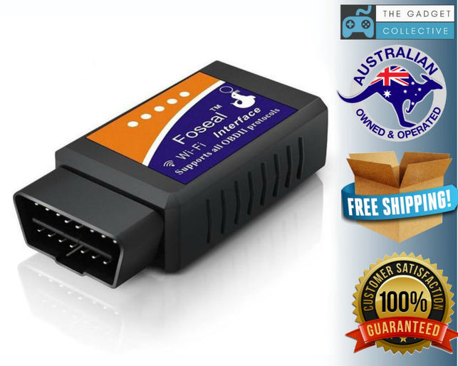 Foseal Car WIFI OBD 2 OBD2 OBDII Scan Tool Scanner Adapter Diagnostic - The Gadget Collective