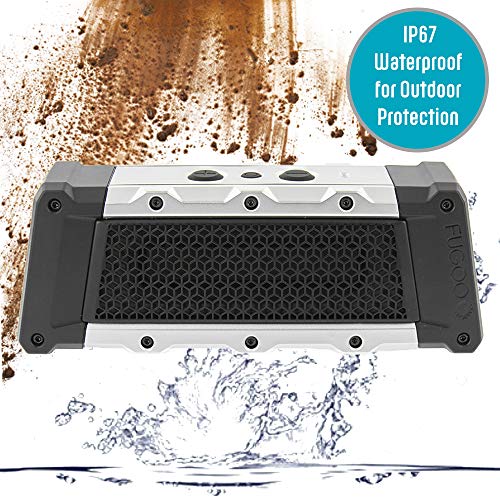 FUGOO Tough 2.0 | Durable & Portable Indoor/Outdoor Bluetooth Speaker | 360 Degree Sound | IPX67-Rated Waterproof, Snow Proof, Mudproof, Sand Proof | 10-Hour Playtime | Wireless Stereo Pairing - The Gadget Collective