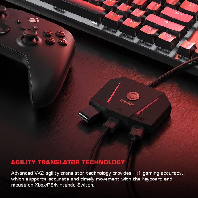 GameSir VX2 AimBox Game Console Keyboard and Mouse Adapter, Wired Connection Converter with 3.5mm Studio Jack, Compatible with Nintendo Switch, Xbox S - The Gadget Collective