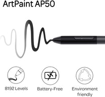 GAOMON Artpaint AP50 Battery-Free Stylus with 8192 Levels Pen Pressure Only for PD1161/PD1561 /PD156 Pro Pen Display - The Gadget Collective