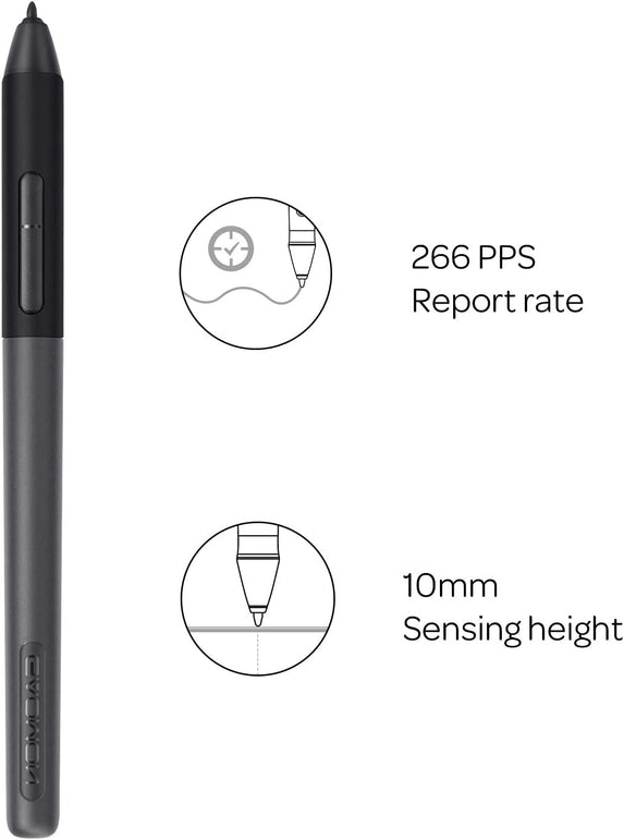 GAOMON Artpaint AP50 Battery-Free Stylus with 8192 Levels Pen Pressure Only for PD1161/PD1561 /PD156 Pro Pen Display - The Gadget Collective