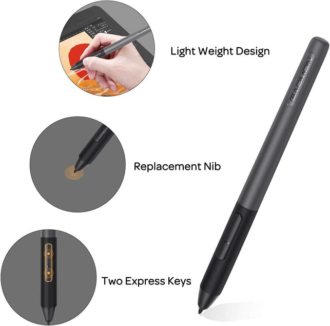 GAOMON Artpaint AP50 Battery-Free Stylus with 8192 Levels Pen Pressure Only for PD1161/PD1561 /PD156 Pro Pen Display - The Gadget Collective