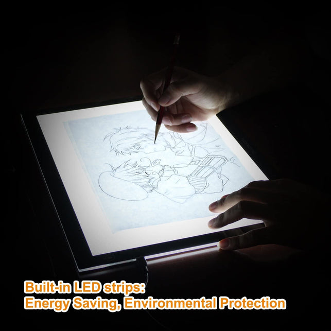 GAOMON B4 Size LED Light Box 5MM Ultrathin Light Pad USB Art Tracing Board for Sketch and Copy - GB4 - The Gadget Collective