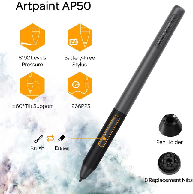 GAOMON PD1161 11.6 Inches HD IPS Tilt Support Graphics Drawing Pen Display Tablet with 8 Shortcuts and 8192 Levels Battery-Free AP50 Stylus - The Gadget Collective