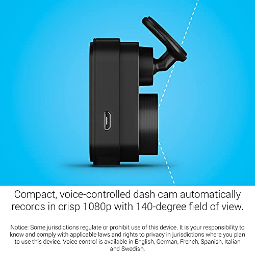 Garmin Dash Cam Mini 2, 1080p, 140-degree FOV, Incident Detection Recording and Signature Series Cloth - The Gadget Collective