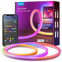 Govee Neon Rope Light, RGBIC Rope Lights with Music Sync, DIY Lighting Mode, Works with Alexa, Google Assistant, 3m LED neon Lights for Bedroom, Living Room, Gaming Decor (Not Support 5G WiFi) - The Gadget Collective
