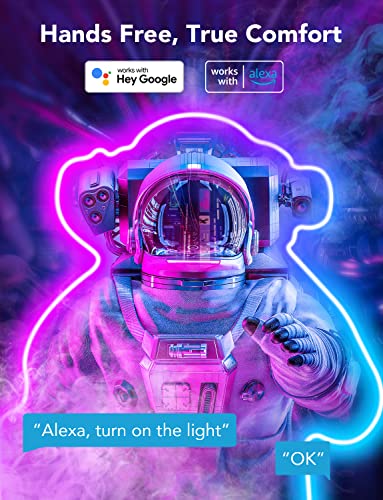 Govee Neon Rope Light, RGBIC Rope Lights with Music Sync, DIY Lighting Mode, Works with Alexa, Google Assistant, 3m LED neon Lights for Bedroom, Living Room, Gaming Decor (Not Support 5G WiFi) - The Gadget Collective