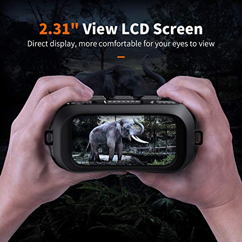 GTHUNDER Digital Night Vision Goggles Binoculars for Total Darkness—Infrared Digital Night Vision Large Viewing Screen, 32GB Memory Card for Photo and - The Gadget Collective