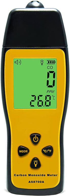 Handheld Carbon Monoxide Meter, Portable CO Gas Detector, Gas Tester with 0～1000Ppm Range, 1PPM Resolution(Battery NOT Included) - The Gadget Collective