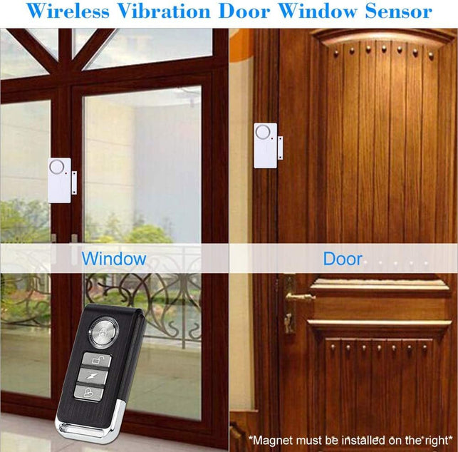 HENDUN Wireless Remote Door Alarm, Windows Open Alarms,Magnetic Security Sensor, Pool Door Alarm for Kids Safety, Alzheimer'S Apartment Alarm - The Gadget Collective