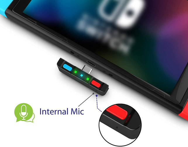 HomeSpot Bluetooth 5.0 Audio Transmitter Adapter with USB C Connector Built-in Digital Mic aptX Low Latency for Nintendo Switch Accessories Compatible - The Gadget Collective