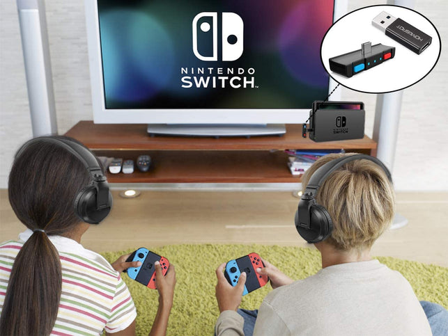 HomeSpot Bluetooth 5.0 Audio Transmitter Adapter with USB C Connector Built-in Digital Mic aptX Low Latency for Nintendo Switch Accessories Compatible - The Gadget Collective