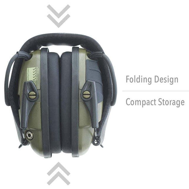 Howard Leight by Honeywell Impact Sport Sound Amplification Electronic Shooting Earmuff, Classic Green (R-01526) - The Gadget Collective