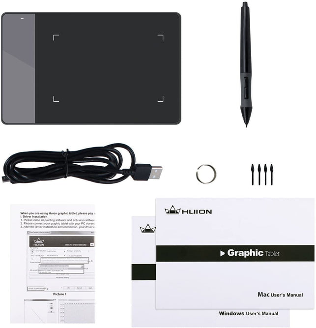 HUION 420 OSU Tablet Graphics Drawing Pen Tablet with Digital Stylus - 4 x 2.23 Inches - The Gadget Collective