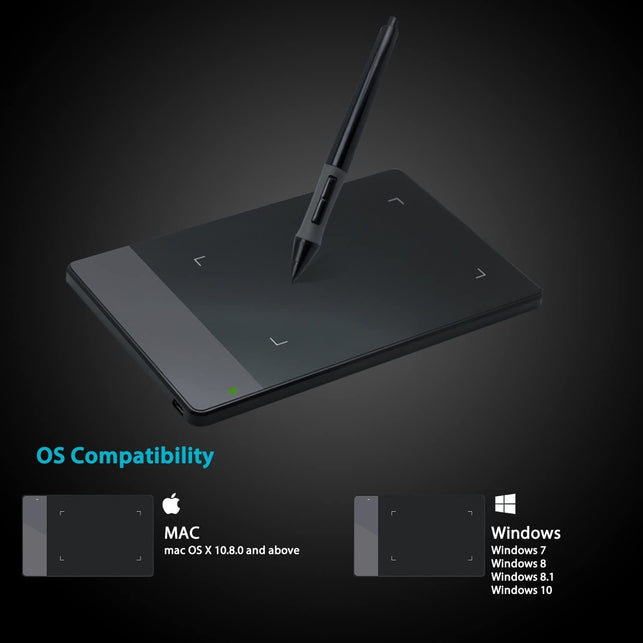 HUION 420 OSU Tablet Graphics Drawing Pen Tablet with Digital Stylus - 4 x 2.23 Inches - The Gadget Collective