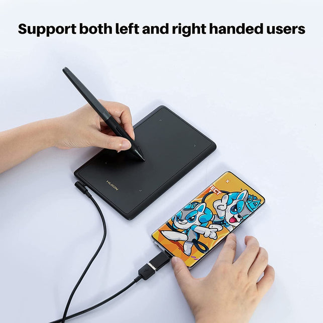 HUION H420X OSU Tablet Graphic Drawing Tablet with 8192 Levels Pressure Battery-Free Stylus, 4.17X2.6 Inch Digital Drawing Tablet Compatible with Window/Mac/Linux/Android for OSU Game, Online Teaching - The Gadget Collective