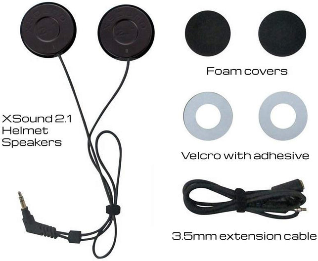 iASUS XSound 2.1 Helmet Speakers - The Gadget Collective