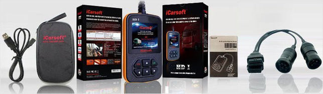 iCarsoft HD I Heavy Duty OBD2 Diagnostic Code Reset Scanner Tool. - The Gadget Collective