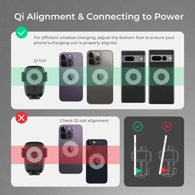 Iottie Auto Sense Qi Wireless Car Charger - Automatic Clamping Wireless Charging CD Slot & Air Vent Phone Mount Combo for Google Pixel, Iphone, Samsung Galaxy, Huawei, LG, and Other Smartphones - The Gadget Collective