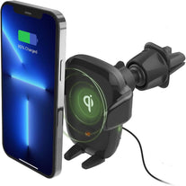 Iottie Auto Sense Qi Wireless Car Charger - Automatic Clamping Wireless Charging CD Slot & Air Vent Phone Mount Combo for Google Pixel, Iphone, Samsung Galaxy, Huawei, LG, and Other Smartphones - The Gadget Collective
