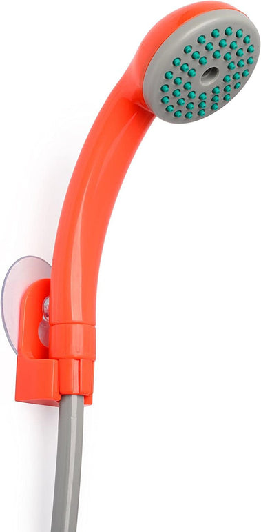 Ivation Portable Outdoor Shower, Battery Powered - Compact Handheld Rechargeable Camping Showerhead - Pumps Water from Bucket into Steady, Gentle Shower Stream - The Gadget Collective