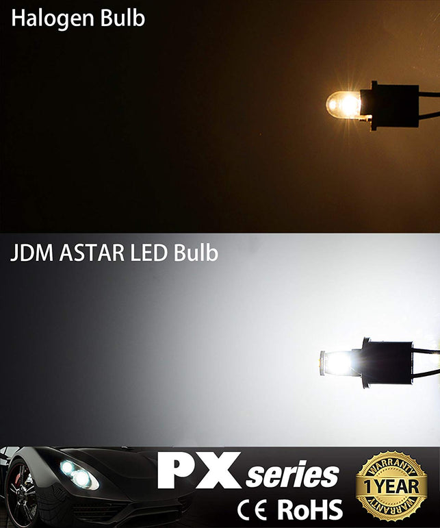 JDM ASTAR 10pcs Super Bright 194 168 175 2825 T10 PX Chipsets LED Bulbs,Xenon White (Best Value on the market) - The Gadget Collective