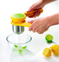 Joseph Joseph 20101 Helix Citrus Juicer Ergonomic Twist-Action Hand Press Stainless Steel, Yellow - The Gadget Collective