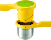 Joseph Joseph 20101 Helix Citrus Juicer Ergonomic Twist-Action Hand Press Stainless Steel, Yellow - The Gadget Collective