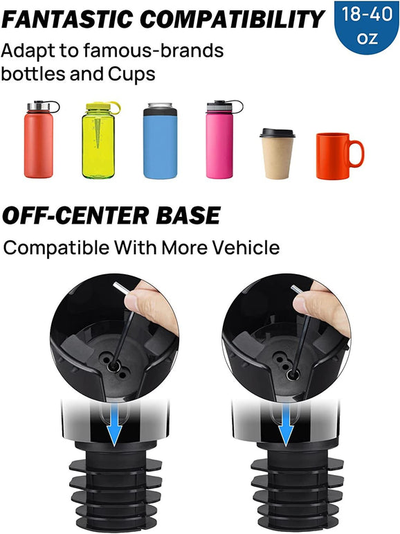 Joytutus Cup Holder Phone Mount for Car, Car Cup Holder Cellphone Holder for Car, Large Car Cup Holder Adapter Long Arm with 360° Rotation, Compatible with Iphone, Samsung & All Smartphones - The Gadget Collective