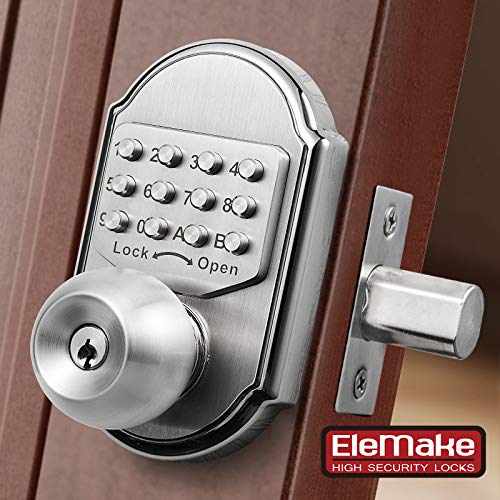 Keyless Entry Door Lock Deadbolt Stainless Steel 304 Keypad Mechanical Digital Combination Double Security (Pass Code Or Keys) - The Gadget Collective
