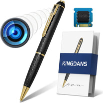 KINGDANS 1080P Spy Camera Pen 32GB, Easy-To-Use Spy Camera Hidden Camera Pen, Full HD Rechargeable Security Camera, Loop Recording Spy Cam, One Button Operation - No Sound Recording - The Gadget Collective
