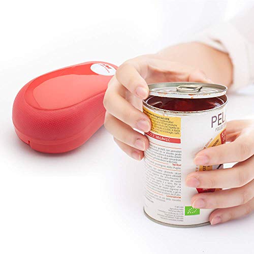 Kitchen Mama One Touch Can Opener: Open Cans with Simple Press of A Button  - Auto Stop