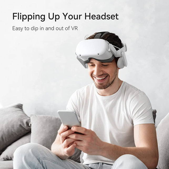 KIWI Design Headphone Head Strap Compatible with Quest 2 Accessories, Comfort On-Ear Audio Elite Strap Replacement for Enhanced Sound Effects and Increased Immersion in VR - The Gadget Collective