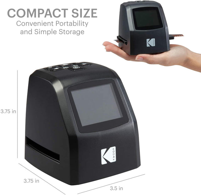 KODAK Mini Digital Film & Slide Scanner – Converts 35mm, 126, 110, Super 8 & 8mm Film Negatives & Slides to 22 Megapixel JPEG Images – Includes - 2.4 - The Gadget Collective