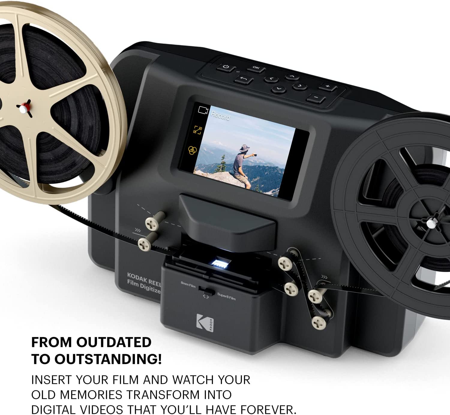 KODAK REELS 8Mm & Super 8 Films Digitizer Converter with Big 5” Screen –  The Gadget Collective